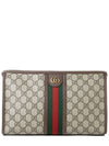 Ophidia GG Clutch Bag Beige Ebony - GUCCI - BALAAN 2