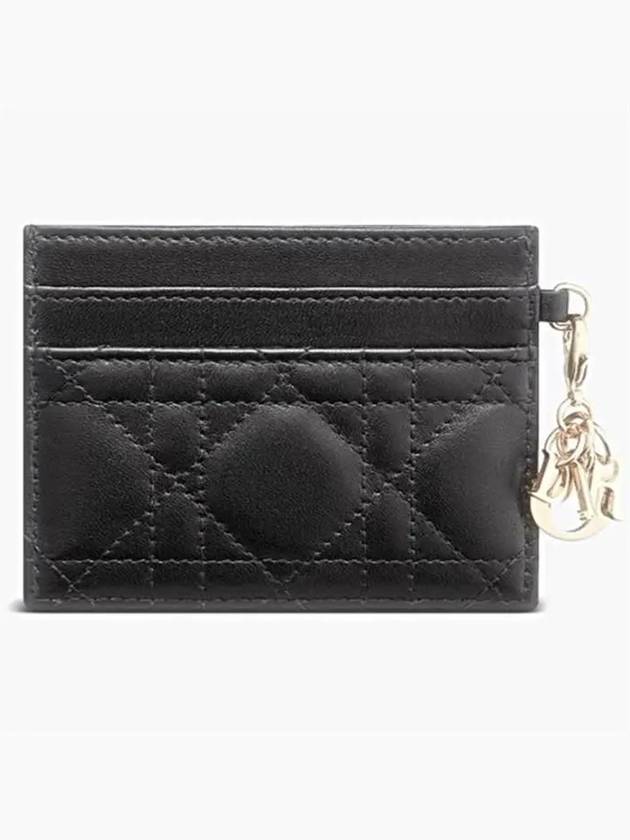 Lady Freesia 5 Slot Cannage Card Wallet Black - DIOR - BALAAN 3