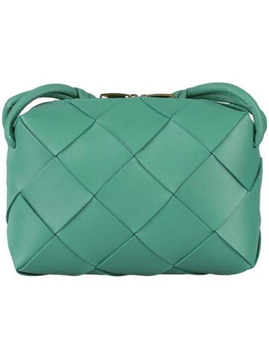 Cassette Intrecciato Small Cross Bag Green - BOTTEGA VENETA - BALAAN 1