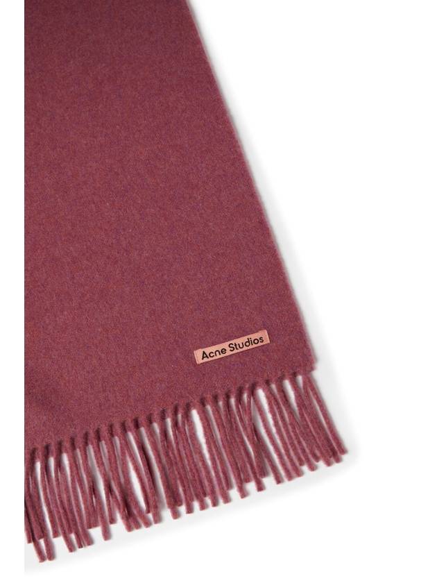 Wool Fringe Muffler Red - ACNE STUDIOS - BALAAN 5