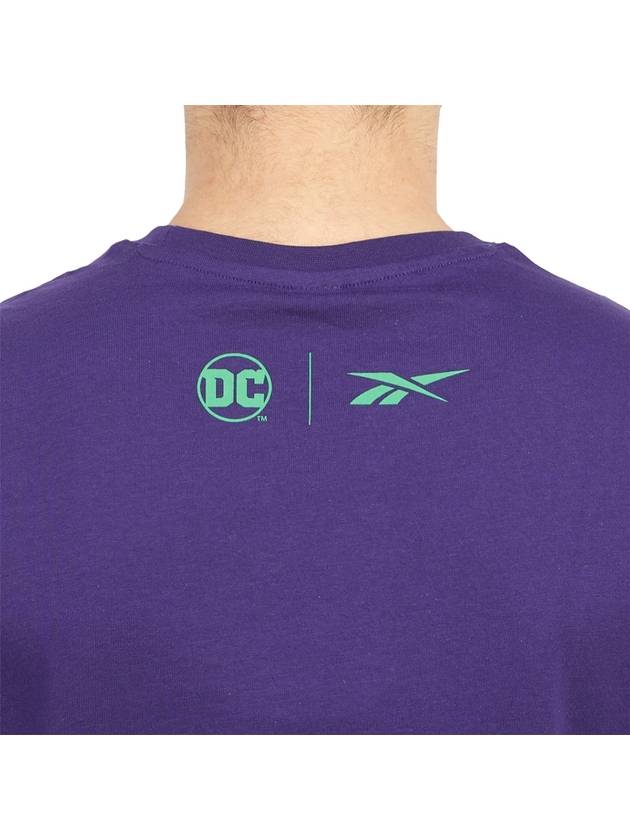 DC Logo Short Sleeve T-Shirt Purple - REEBOK - BALAAN 8