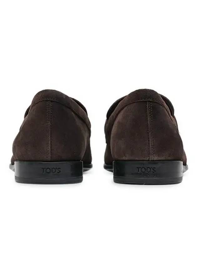 Men's Suede Loafers Dark Brown - TOD'S - BALAAN 4