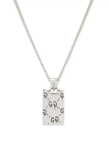 Ghost GG Pendant Necklace YBB455315001 Silver - GUCCI - BALAAN 1