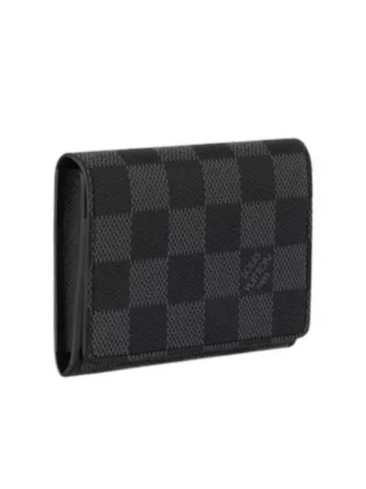 Damier Envelope Business Card Wallet Graphite - LOUIS VUITTON - BALAAN 2