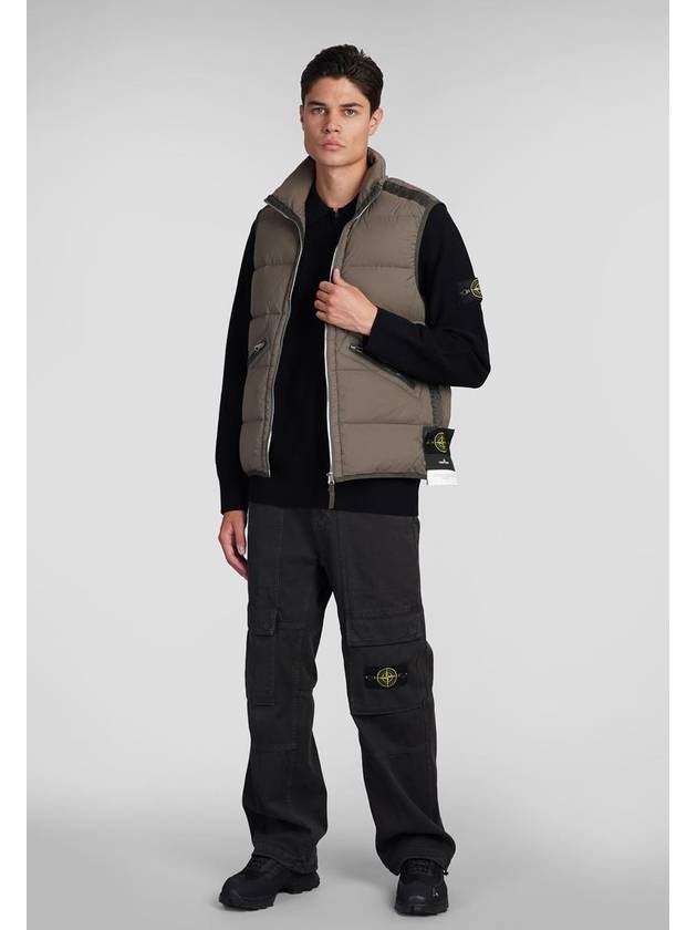 Seamless Tunnel Nylon Down Vest Green - STONE ISLAND - BALAAN 3