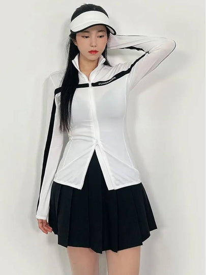 Janice Full Zip-up Jacket White - J.LINDEBERG - BALAAN 2