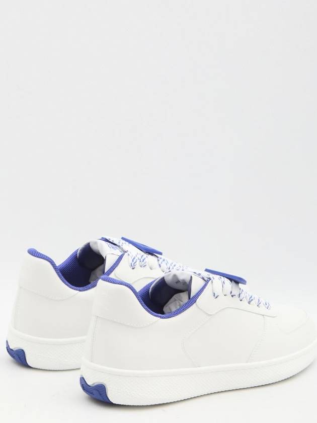 Leather Terrace Low-Top Sneakers White - BURBERRY - BALAAN 4