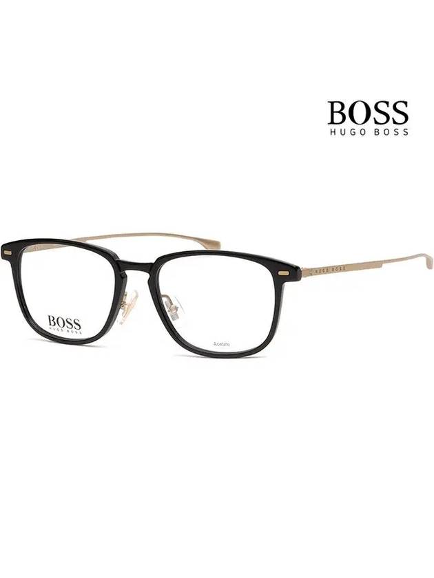 Eyewear Square Glasses Black Gold - HUGO BOSS - BALAAN 5