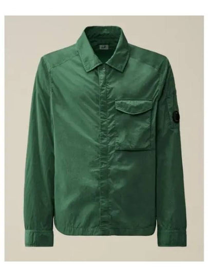 Chrome-R Pocket Over Long Sleeve Shirt Green - CP COMPANY - BALAAN 2