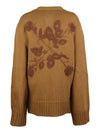 Women's Wool Twinset Cardigan Brown - OFF WHITE - BALAAN.