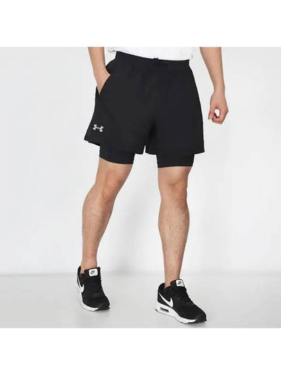 Men s Lunch 5 inch 2 in 1 Shorts Black 1382640 001 - UNDER ARMOUR - BALAAN 2