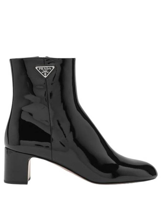 23SS Women's Patent Leather Ankle Boots 1T192N055069 Black BPG - PRADA - BALAAN 1