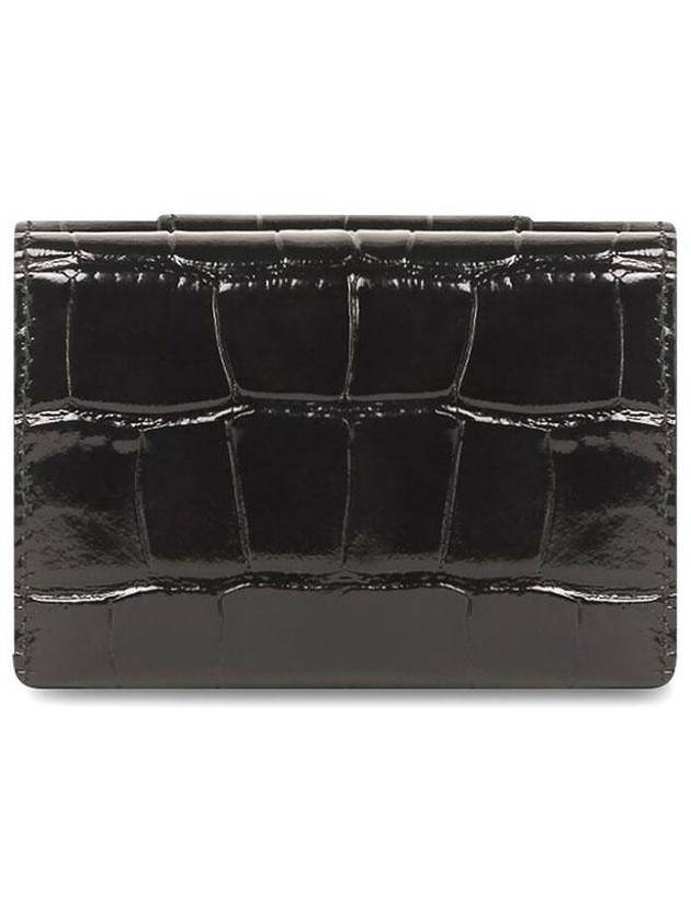 Hourglass B Logo Half Wallet Black - BALENCIAGA - BALAAN 4