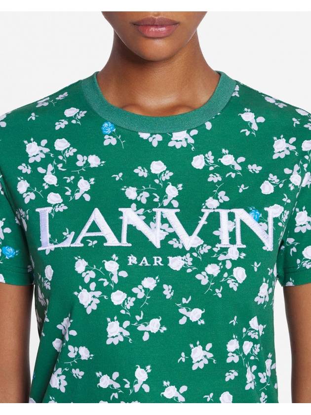 Logo embroidered short sleeve t shirt - LANVIN - BALAAN 2