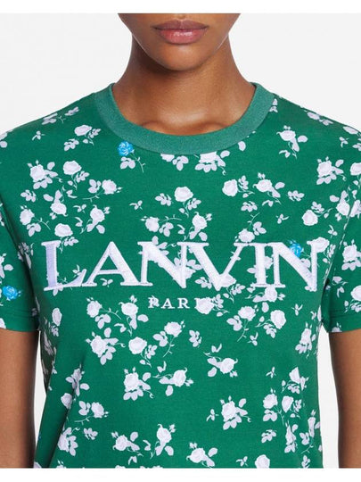 Logo embroidered short sleeve t shirt - LANVIN - BALAAN 2