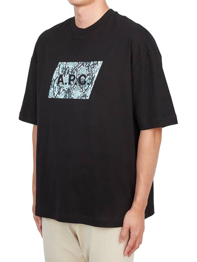 Cobra Logo Short Sleeve T-Shirt Black - A.P.C. - BALAAN 5