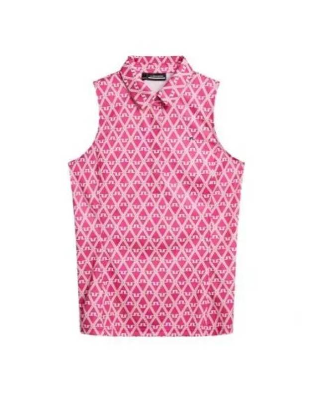 24 Dena Print Sleeveless Top GWJT09008 S193 Women s - J.LINDEBERG - BALAAN 1