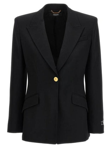 Suit Jacket 10090951A046491B000 Black - VERSACE - BALAAN 1