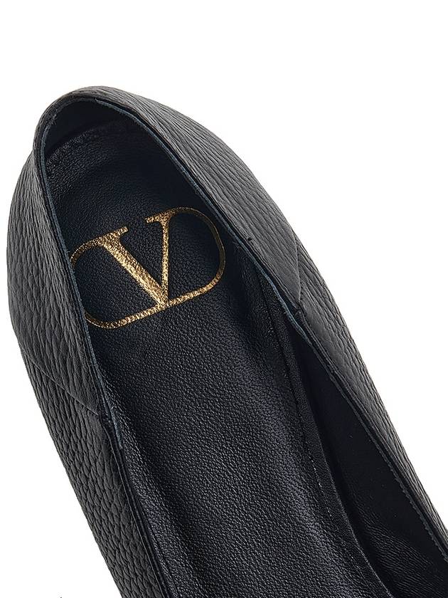 Women's V Logo Flats Black - VALENTINO - BALAAN 8