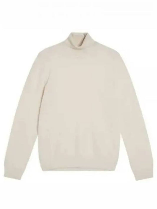 Lyd Merino Wool Turtleneck Cloud White - J.LINDEBERG - BALAAN 2