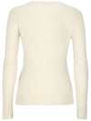 Kimberly Embroidered Logo Pony Cable Knit Top Cream - POLO RALPH LAUREN - BALAAN 4