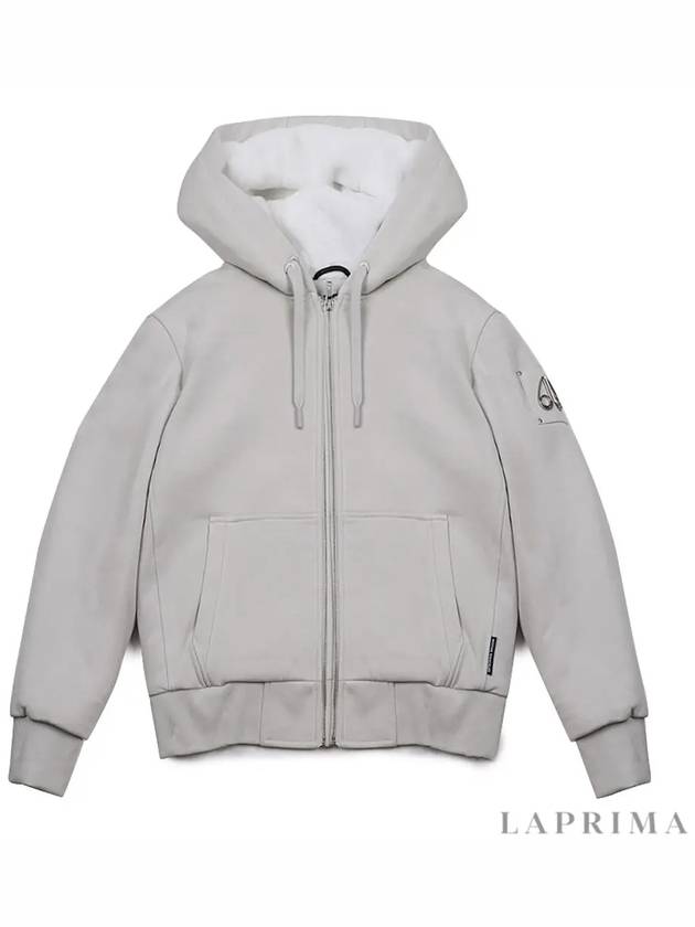 Classic Bunny 2 Zip Up Hoodie White Lining Willow Grey - MOOSE KNUCKLES - BALAAN 9