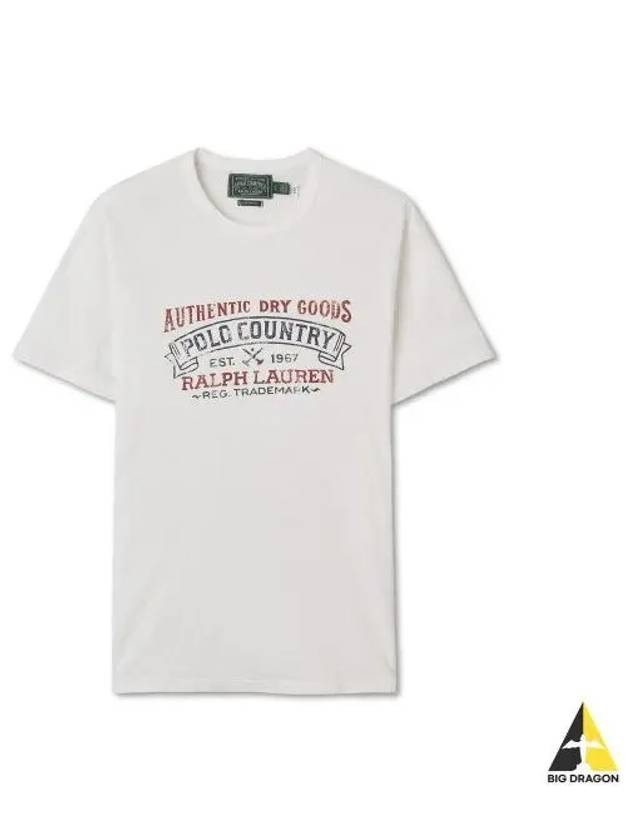 Custom slim fit polo country t shirt white - POLO RALPH LAUREN - BALAAN 1