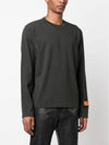 Logo Patch Long Sleeve T-Shirt Grey - HERON PRESTON - BALAAN 3