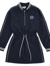 Windbreaker nylon half zip up long sleeve dress NAVY - MONBIRDIE GOLF - BALAAN 2