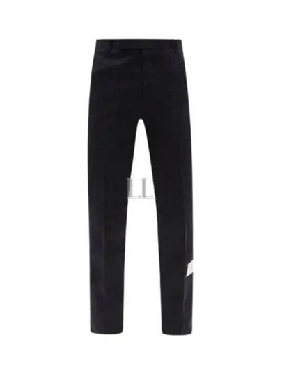 Men's Twill Unconstructed Cotton Straight Pants Navy - THOM BROWNE - BALAAN 2