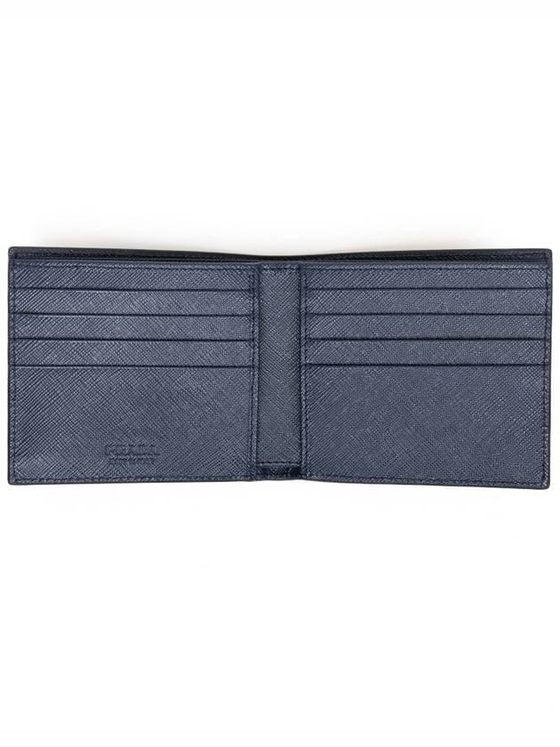 Saffiano Leather Half Wallet Nero - PRADA - BALAAN 4