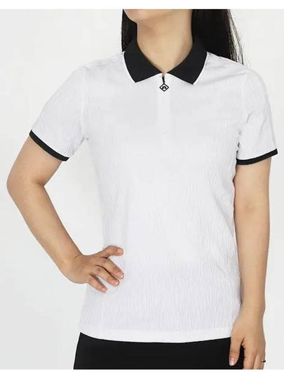 Izara Short Sleeve Polo Shirt White - J.LINDEBERG - BALAAN 2