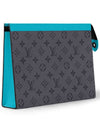 Pochette Voyage MM Pouch Bag Grey Blue - LOUIS VUITTON - BALAAN 3