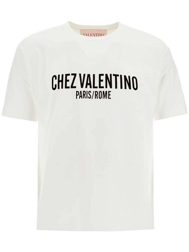 chez valentino print t-shirt - VALENTINO - BALAAN 1