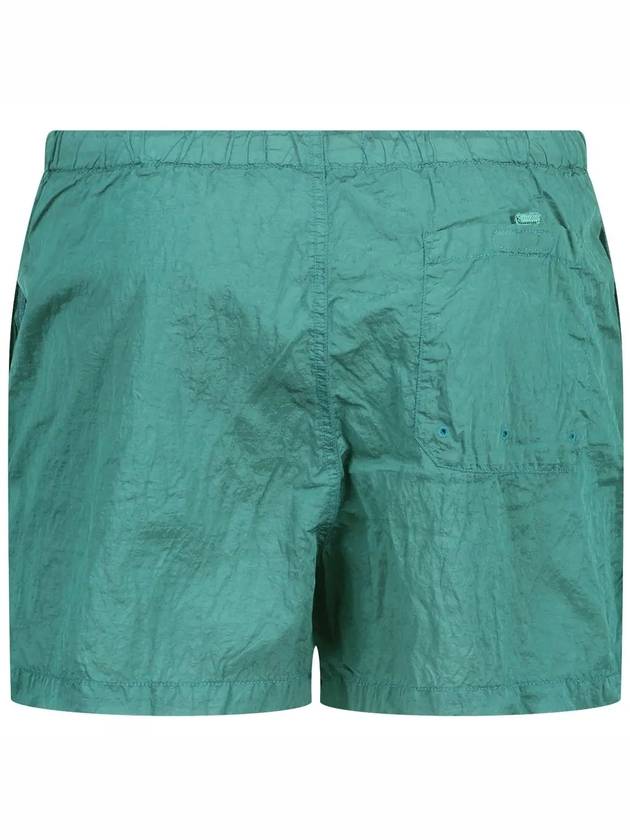 Wappen Patch Nylon Metal Swim Shorts Aqua Blue - STONE ISLAND - BALAAN 4