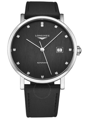 Longines Elegant Automatic Diamond Black Dial Men's Watch L4.911.4.78.2 - LONGINES - BALAAN 1