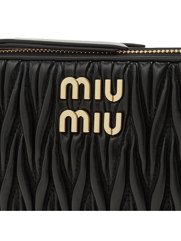 Matelasse Nappa Leather Mini Bag Black - MIU MIU - BALAAN 8