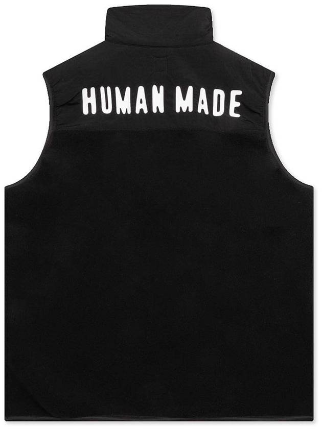 Fleece Zip-Up Vest Black - HUMAN MADE - BALAAN 3