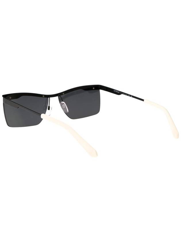 Rimini rectangular frame sunglasses OERI095F23MET0011007 - OFF WHITE - BALAAN 5