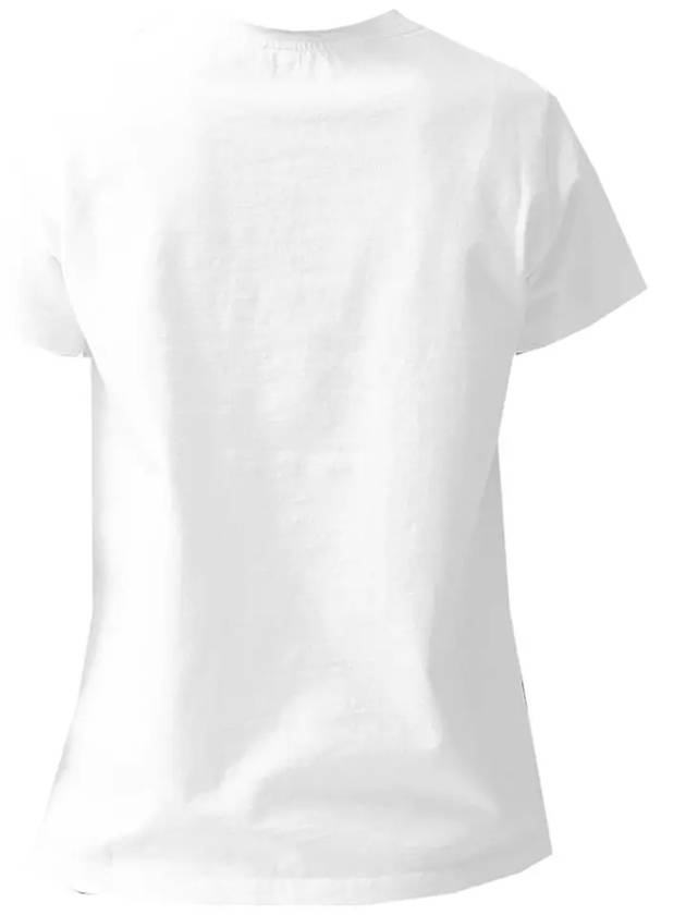 Denise Embroidered Short Sleeve T-shirt White - A.P.C. - BALAAN 4