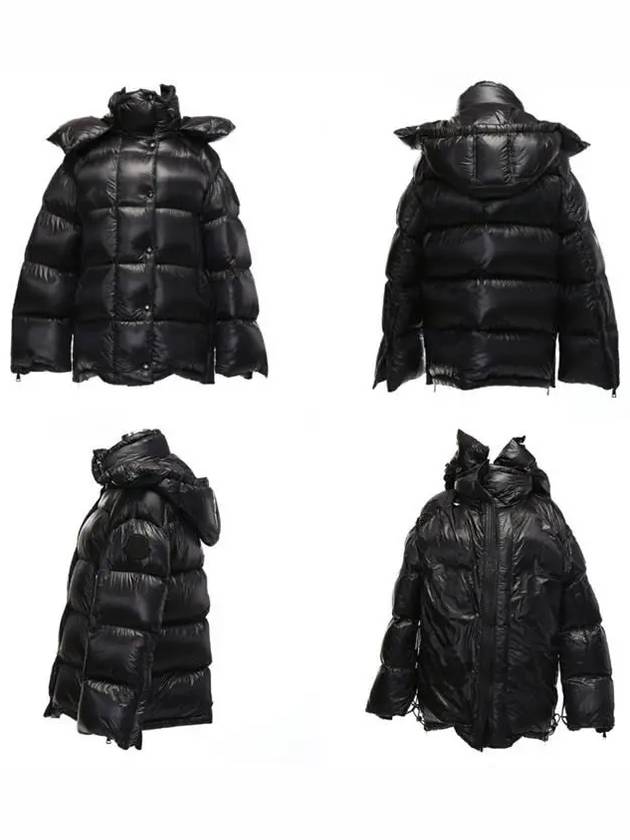 MACON Hooded Padding Jumper Black 1A51H00 C0577 - MONCLER - BALAAN 7