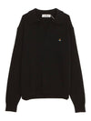 Football Polo Wool Knit Top Black - VIVIENNE WESTWOOD - BALAAN 2