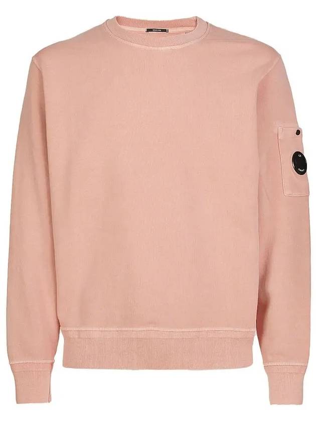 Lens Wappen Pocket Cotton Fleece Sweatshirt Pink - CP COMPANY - BALAAN 2