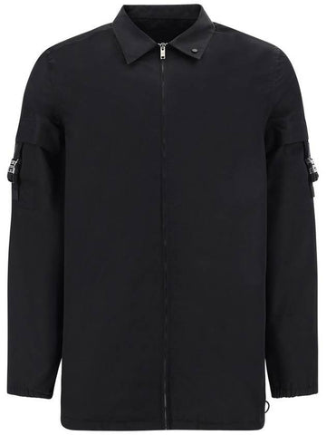 Men's 4G Buckle Pocket Over Long Sleeve Shirt Black - GIVENCHY - BALAAN 1