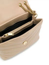 Bronze Monogram Loulou Matelasse Y Leather Small Shoulder Bag Beige - SAINT LAURENT - BALAAN 5