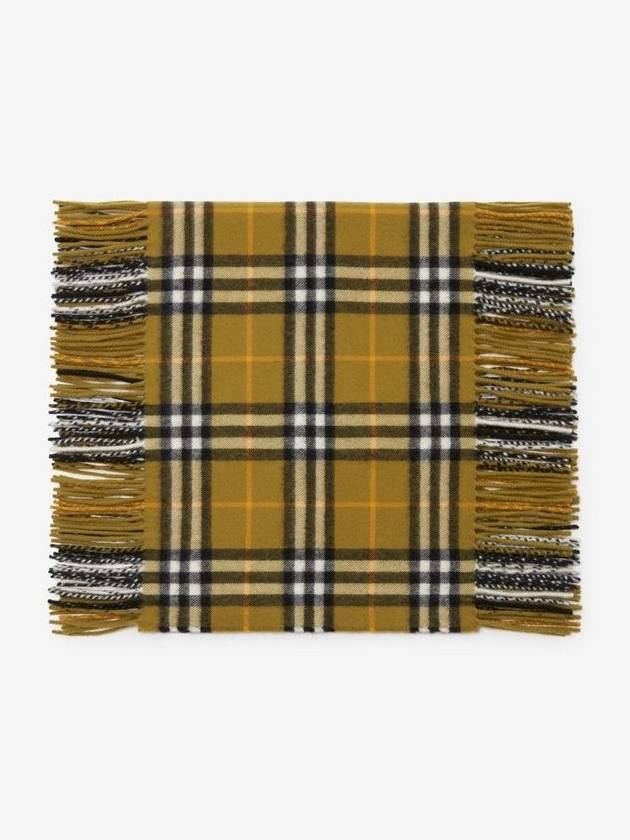 Happy Check Cashmere Scarf Oxide - BURBERRY - BALAAN 4