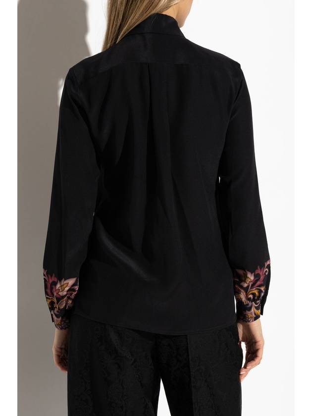 Etro Silk Shirt, Women's, Black - ETRO - BALAAN 4