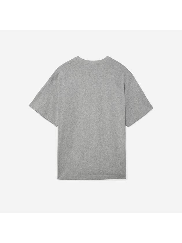 Solo Swoosh Short Sleeve T-Shirt Dark Grey Heather White - NIKE - BALAAN 3