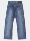 Wave Cutting Denim PantsMidnight Blue - KINETO - BALAAN 4