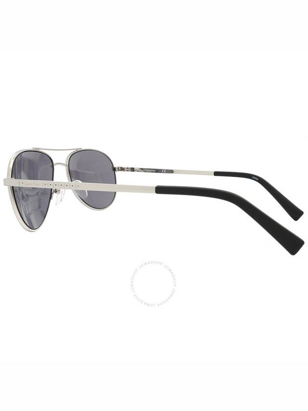 Calvin Klein Grey Pilot Unisex Sunglasses CKR165S 045 55 - CALVIN KLEIN - BALAAN 3